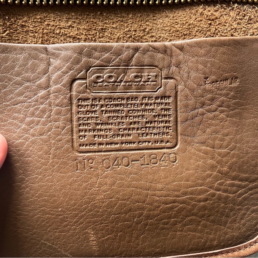 Coach Vintage Slim Satchel Leather Handbag Bonnie Cashin 1970s 1980s Made in NYC - Picture 9 of 16